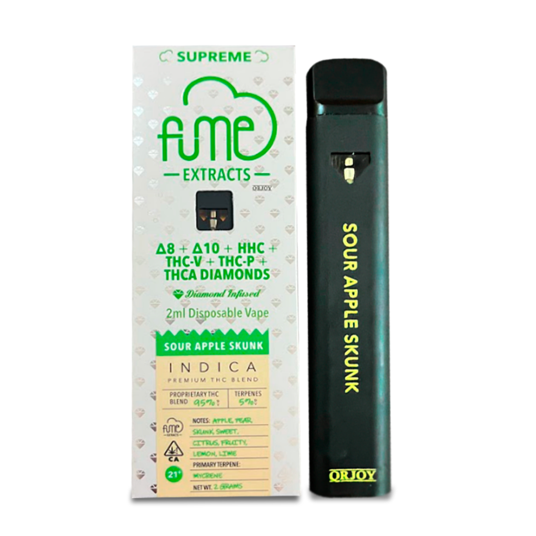 Honey y Batería-Destilado Fume Sour Apple Skunk Indica