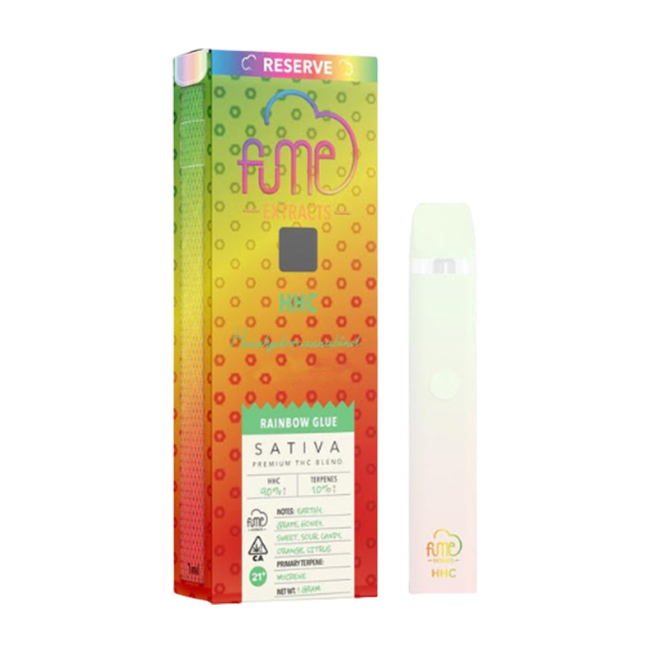 Honey y bateria- Destilado Fume Rainbow Glue Sativa